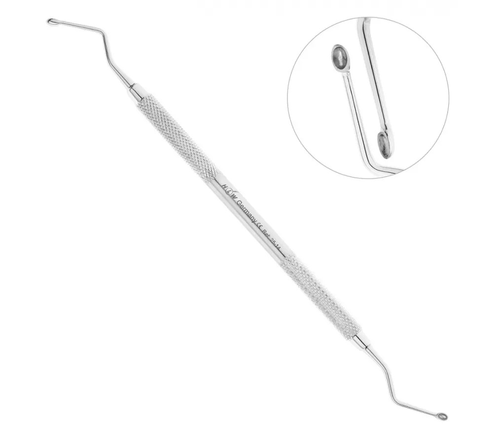 hlw hemingway ложка кюретажная овальная, 2,0 мм