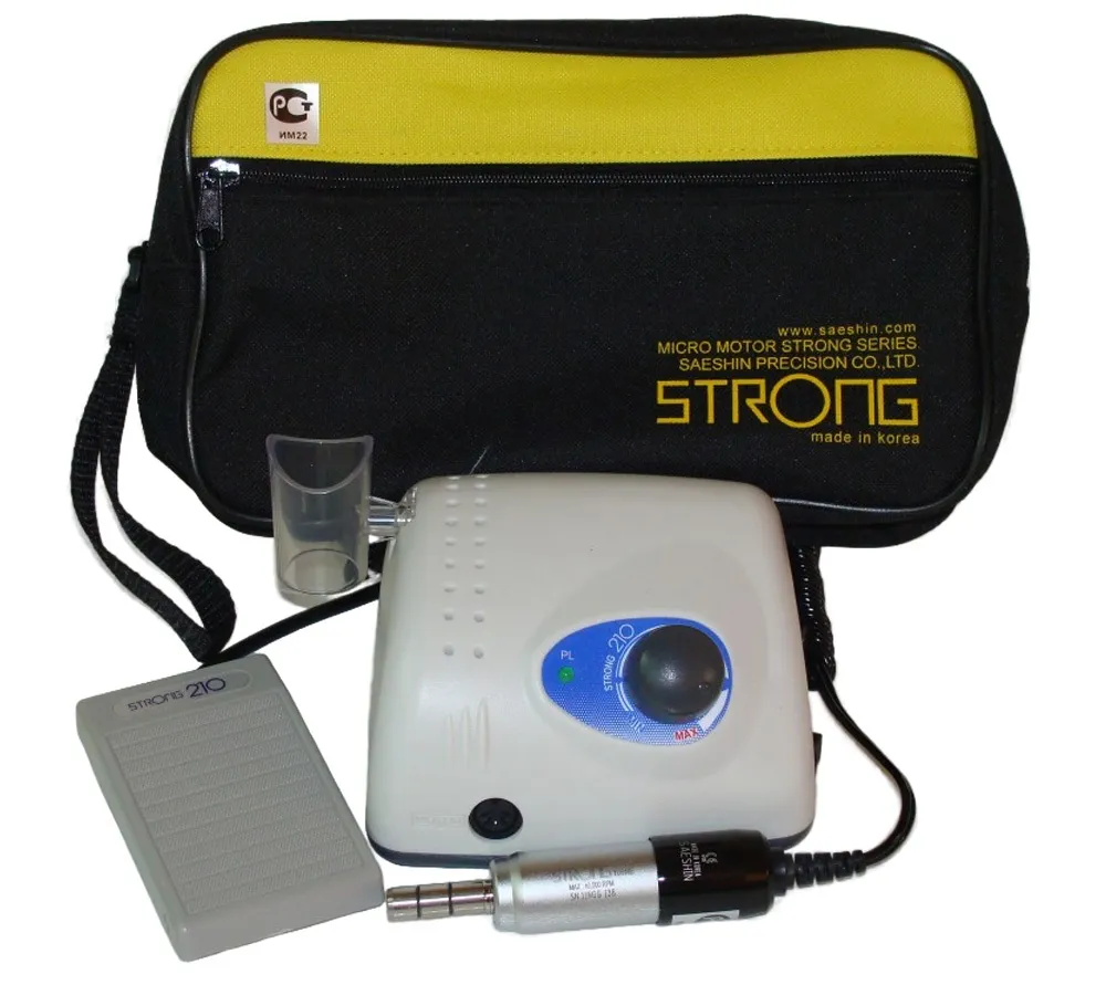 saeshin strong 210/108ne микромотор для врачей (терапевтический), щёточный