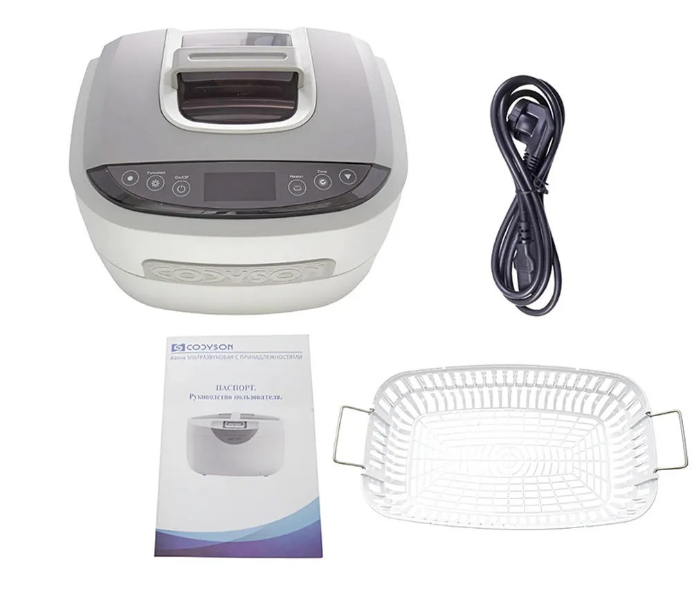 codyson cd-4821 ультразвуковая мойка с подогревом, 2,5 л  4