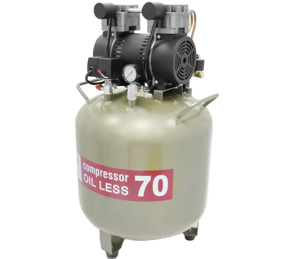 wuerwei w-603 безмасляный компрессор для 2-х стоматологических установок с ресивером 70 л (170 л/мин)