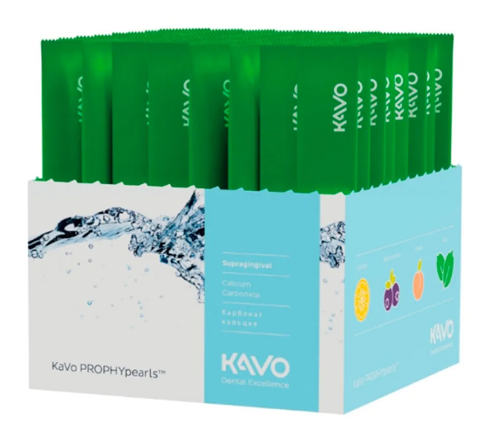 kavo prophypearls 1.010.1828 порошок стоматологический абразивный мята, 80 пак. (15 г)  2