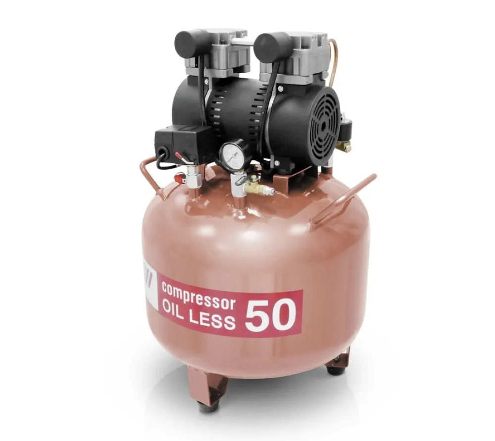 wuerwei w-602a безмасляный компрессор для одной стоматологической установки с ресивером 50 л (100 л/мин)