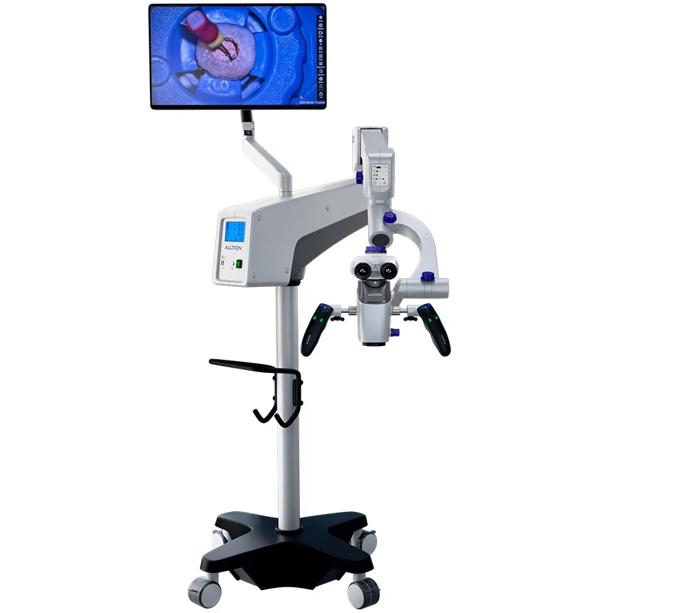 alltion angel 100 стоматологический микроскоп для хирургии (напольный, белый)  4