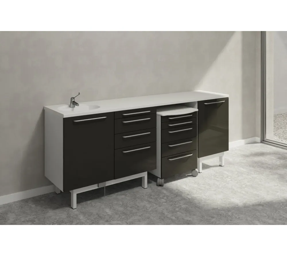 edarredo комплект мебели коллекция ореn на ножках ral9005-ral9010-ed1614