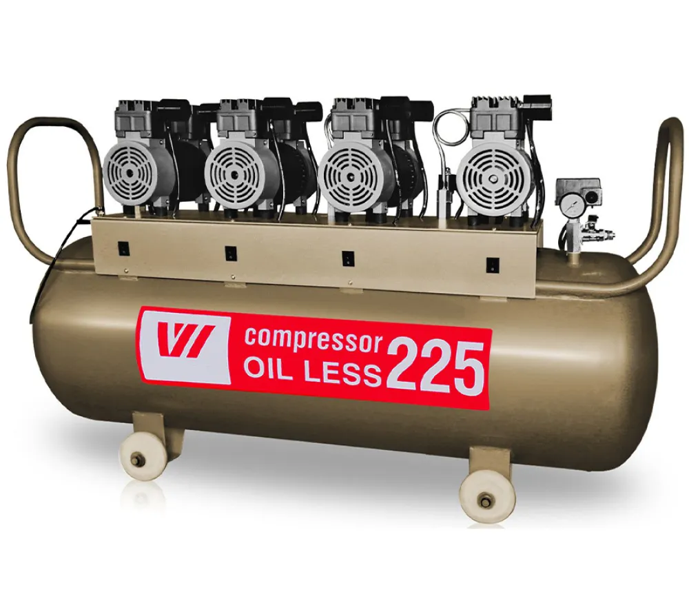 wuerwei w-613 безмасляный компрессор для 6-ти стоматологических установок с ресивером 225 л (500 л/мин)