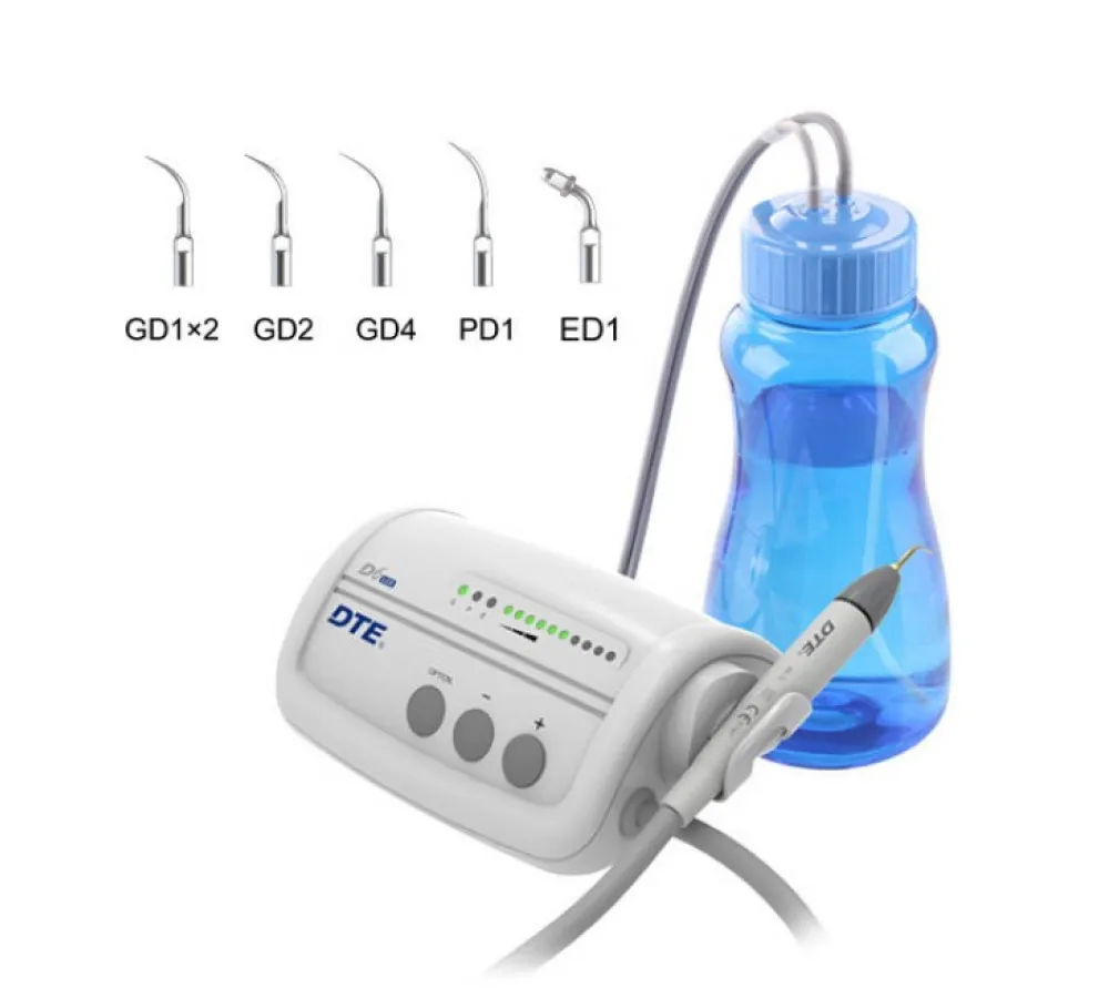 woodpecker dte-d6 led автономный ультразвуковой скалер с фиброоптикой, 6 насадок в комплекте