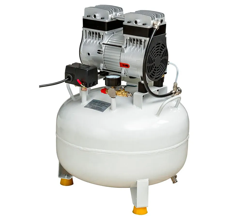 mercury hk-2ew-35 nd-100 безмасляный компрессор для 1-2 стоматологических установок, с ресивером 35 л (100 л/мин)