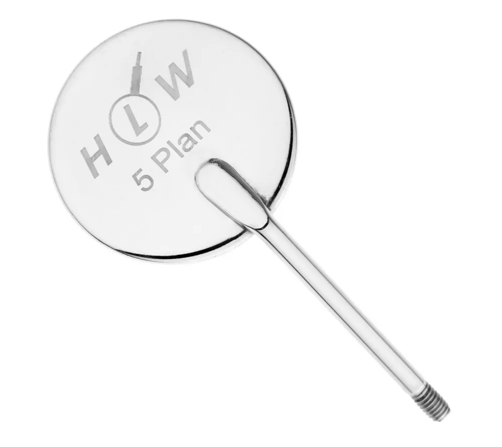 hlw зеркало стоматологическое №5, 24 мм (упак 12 шт)  2