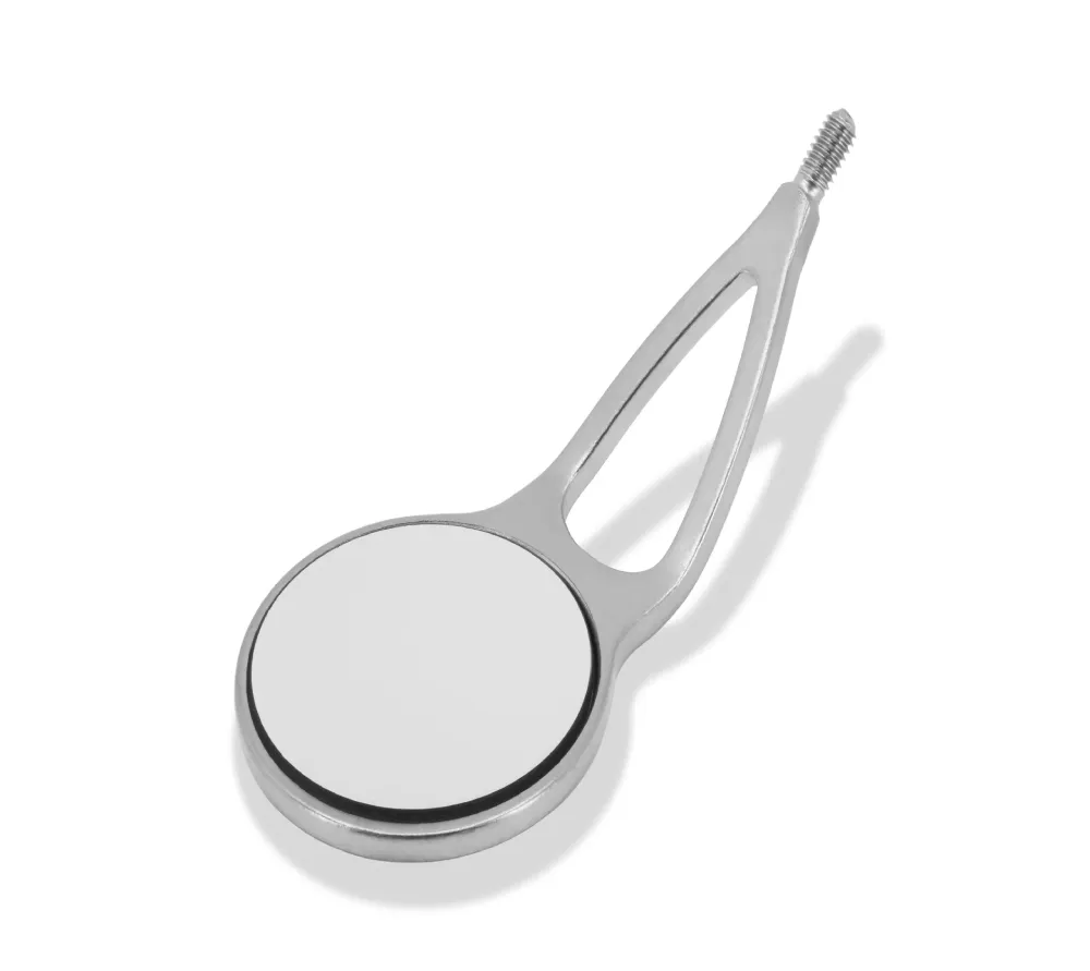 hahnenkratt megaretract fs rhodium bifurcated stem зеркало, 24мм (6 шт в упак)