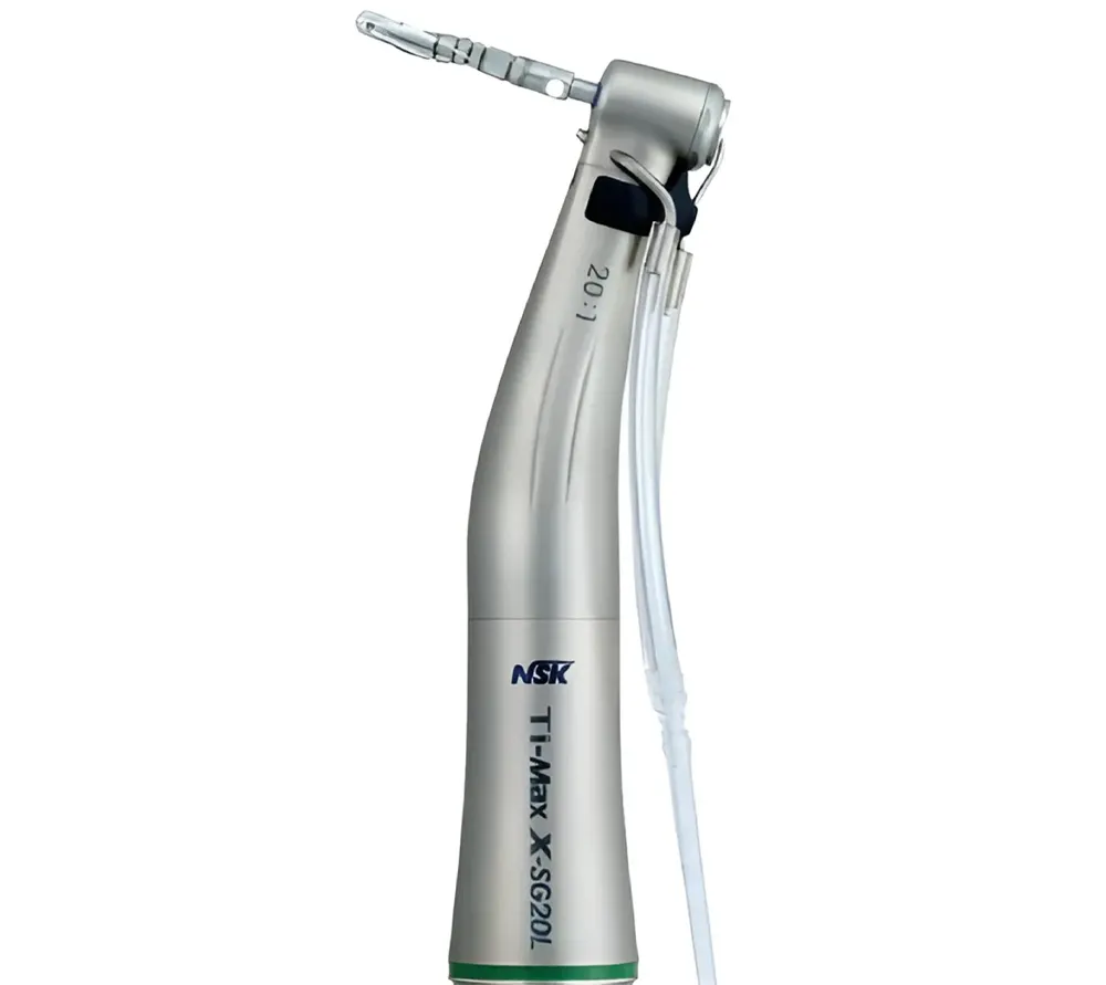 nsk x-sg20l наконечник угловой хирургический, внешнее и внутреннее охлаждение, 20:1, с оптикой