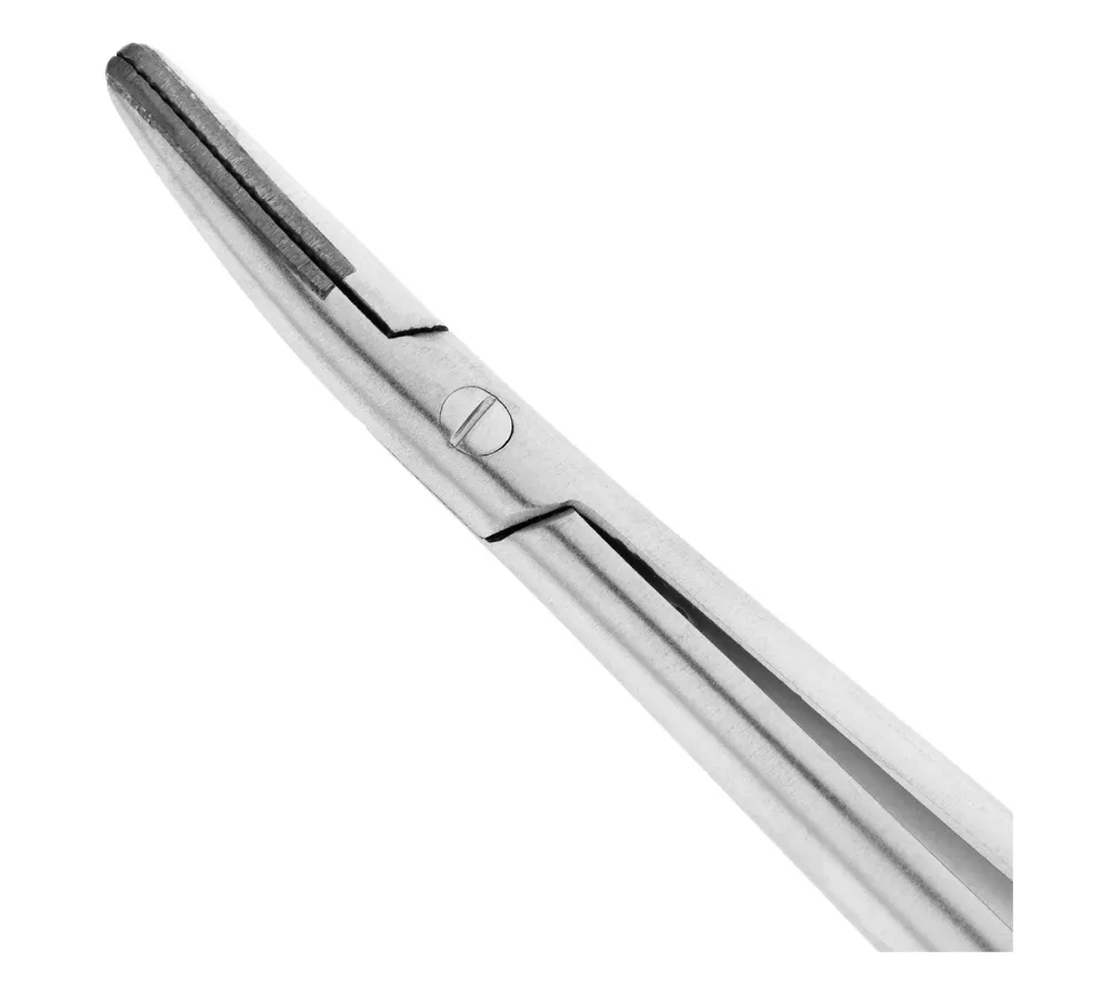 hlw castroviejo-gomel tc иглодержатель хирургический изогнутый, 14 см  2
