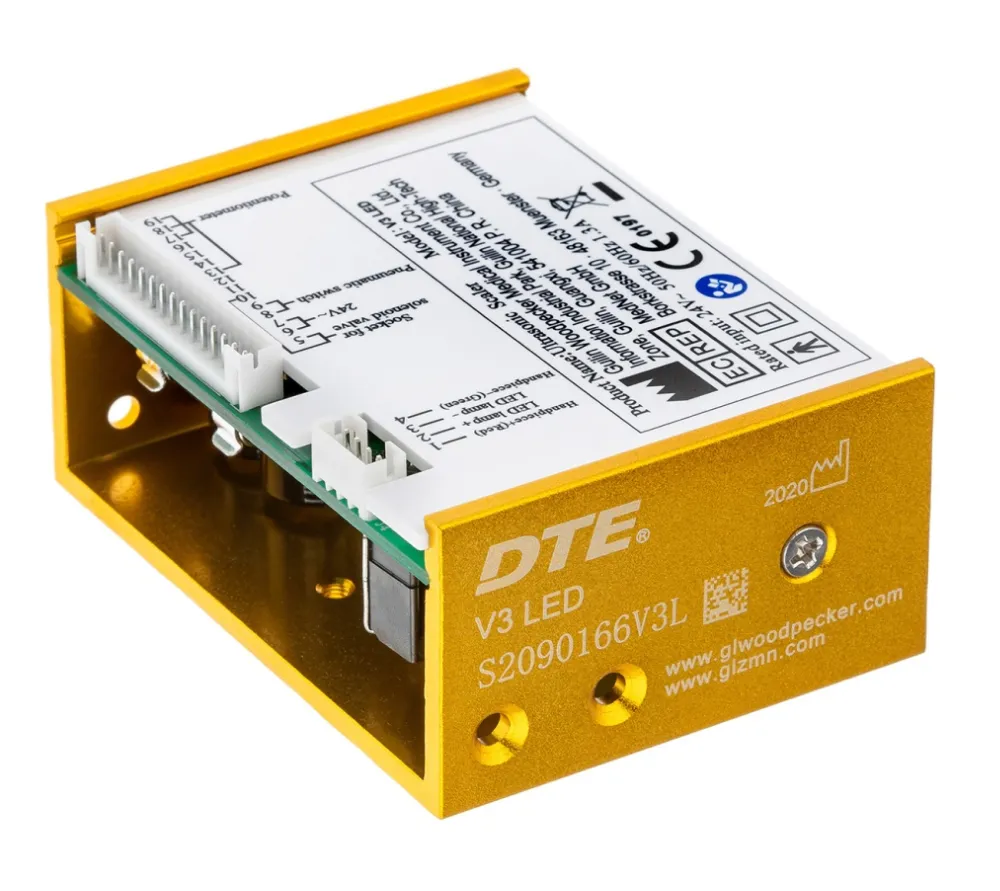 woodpecker dte-v3 led встраиваемый ультразвуковой скалер с фиброоптикой, съемный автоклавируемый наконечник, 6 насадок в комплекте (ed1t, gd1tx2, gd2t, gd4t, pd1t)