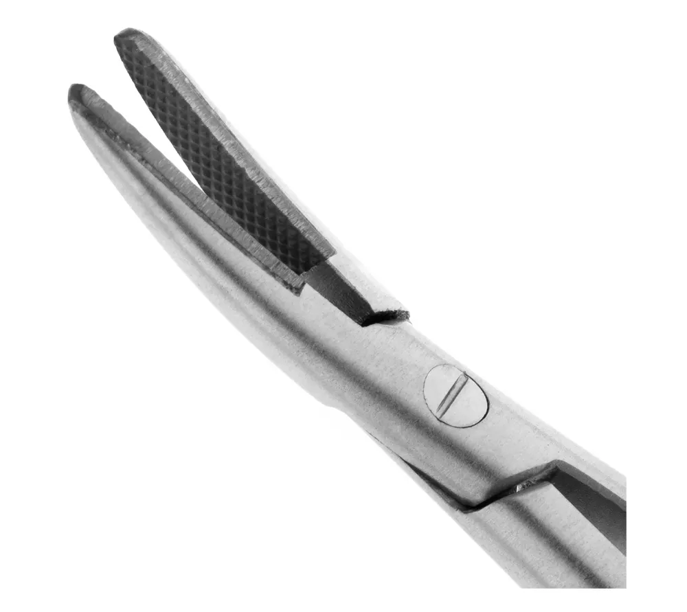 hlw castroviejo-gomel tc иглодержатель хирургический изогнутый, 14 см  3