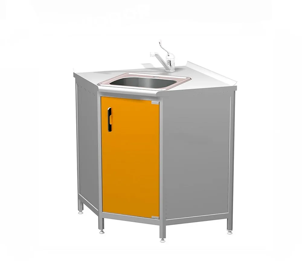 arkodor тумба ar-p04y, металлокаркас с наполнением из лдсп, угловая, с дверью, мойкой и смесителем