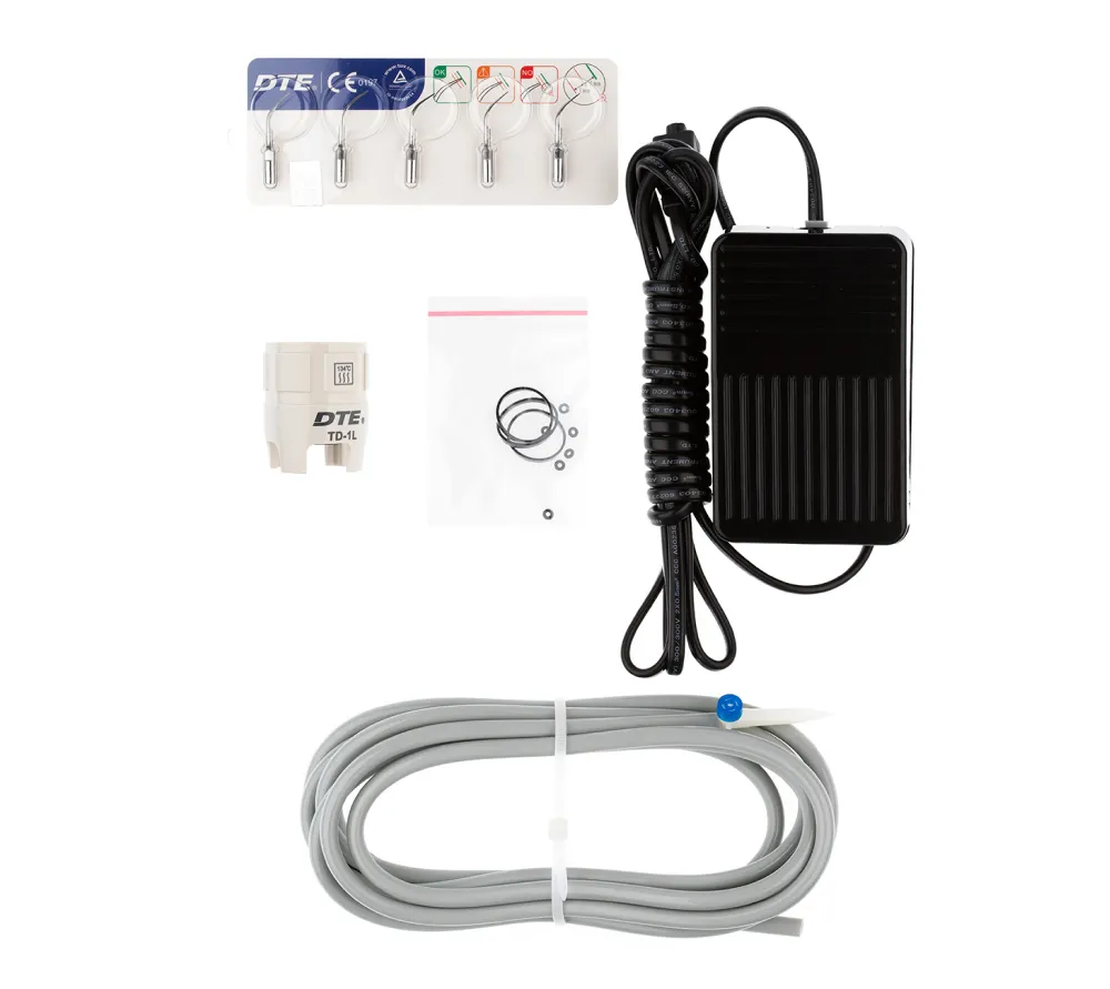 woodpecker d3 портативный ультразвуковой скалер, 5 насадок в комплекте (gd1x2, gd2, gd4, pd1)  2