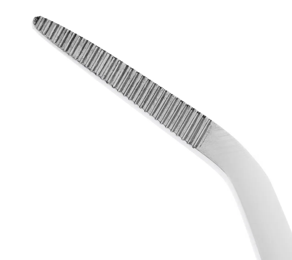 hlw college пинцет стоматологический изогнутый с зажимом, 150 мм  3