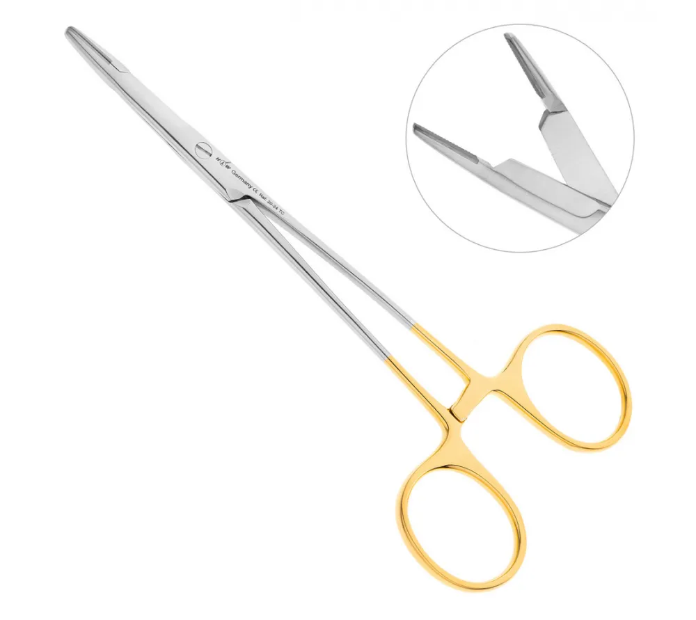 hlw olsen-hegar tc иглодержатель хирургический прямой, 15 см