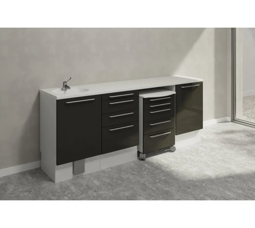 edarredo комплект мебели коллекция ореn на подиуме ral9005-ral9010-ed1614