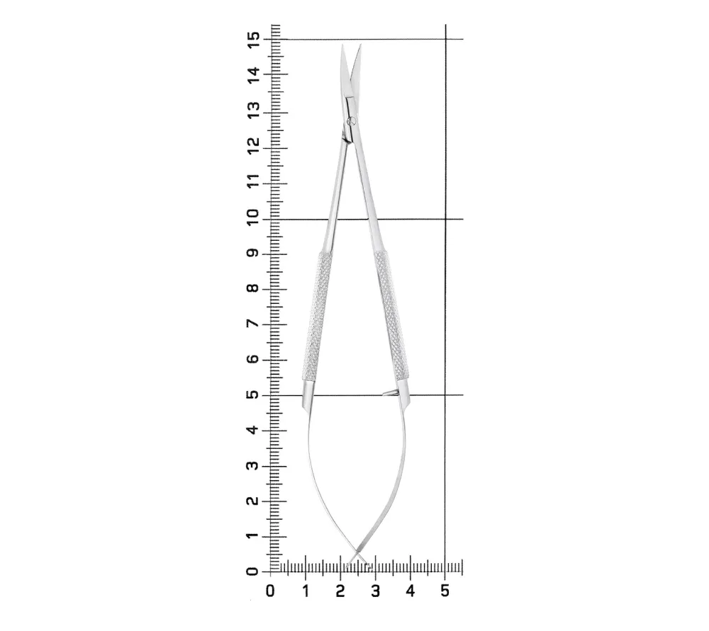 hlw castroviejo-gomel ножницы хирургические изогнутые, 140 мм  5