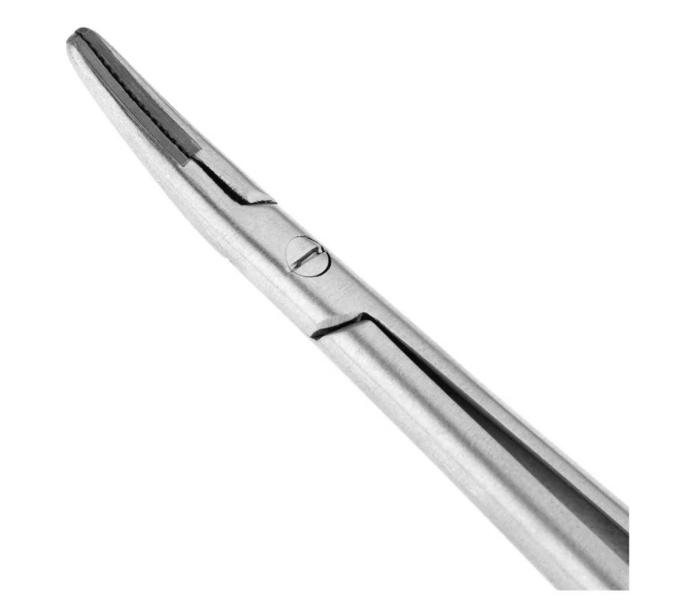 hlw micro-nadelhalter tc иглодержатель-микро изогнутый, 18 см  2