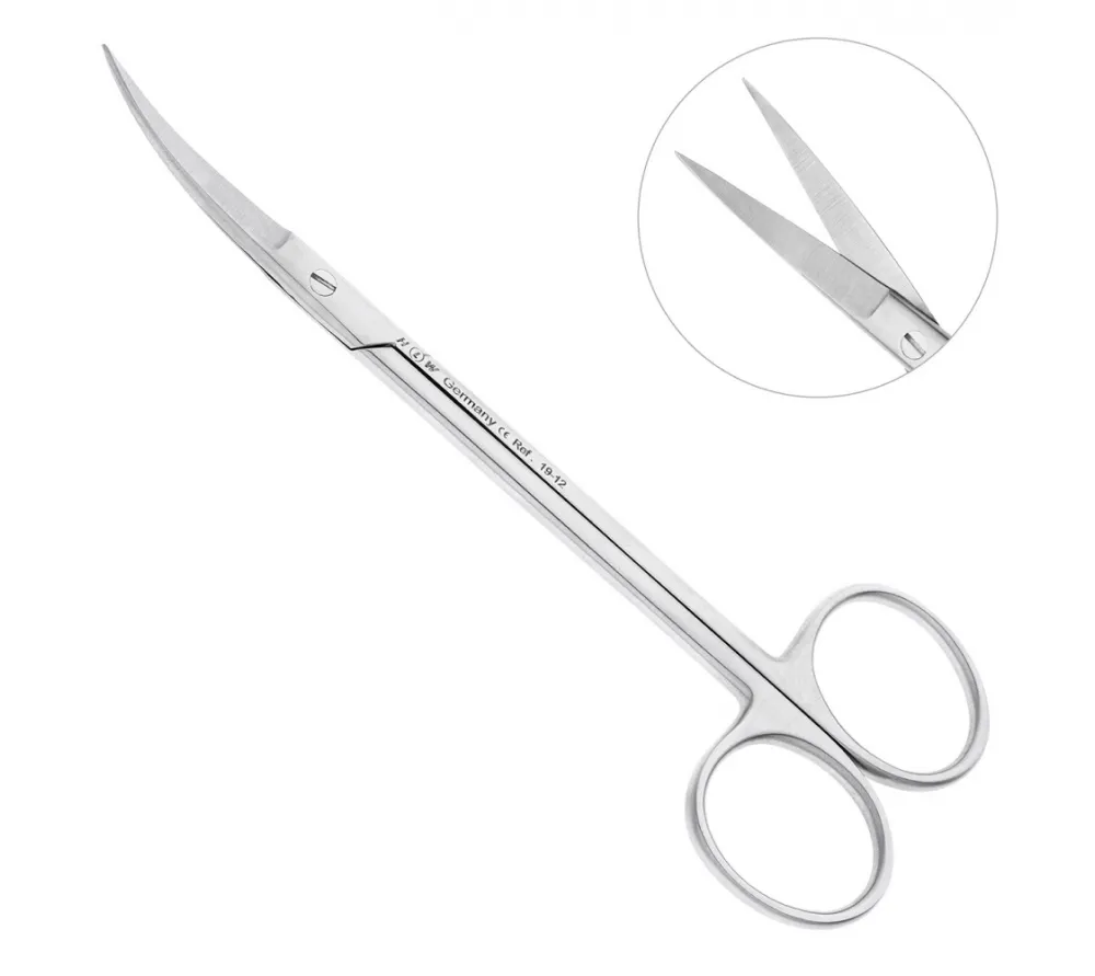 hlw joseph ножницы хирургические изогнутые, 140 мм