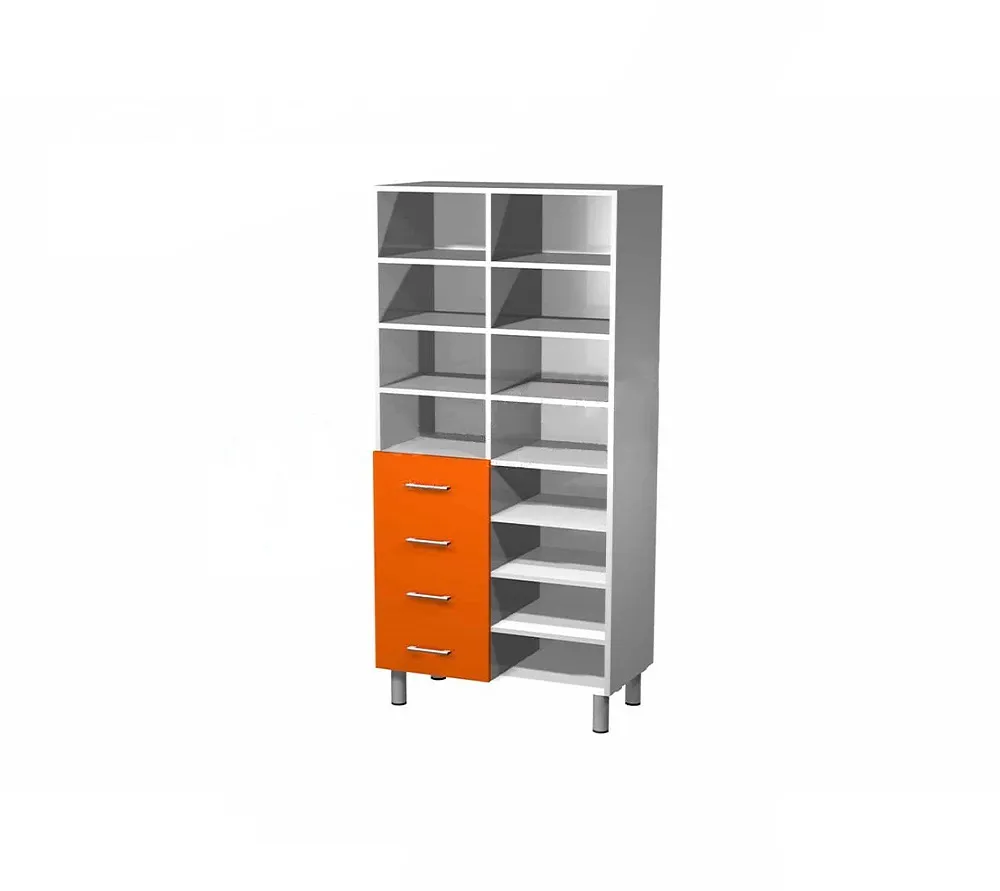 arkodor ar-dk14 шкаф лдсп для документов, с четырьмя ящиками и девятью полками