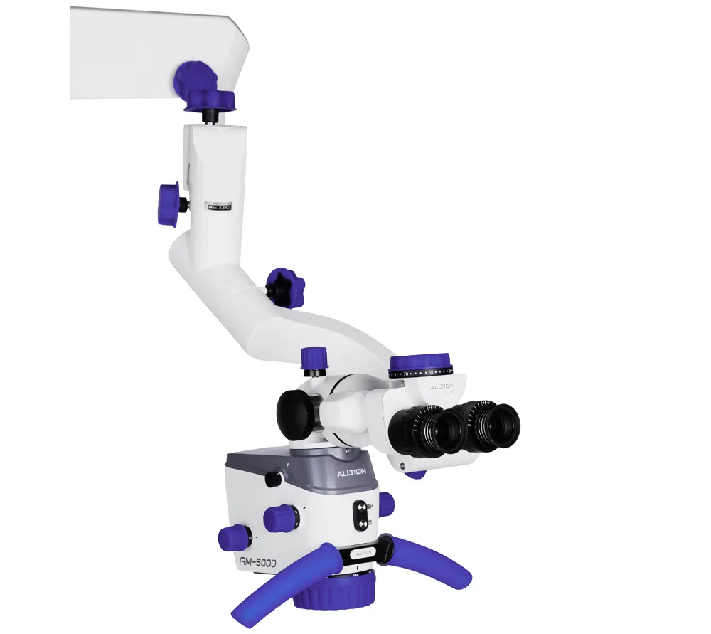 alltion am-5000vf стоматологический микроскоп с вариоскопом и флуоресцентным режимом  3
