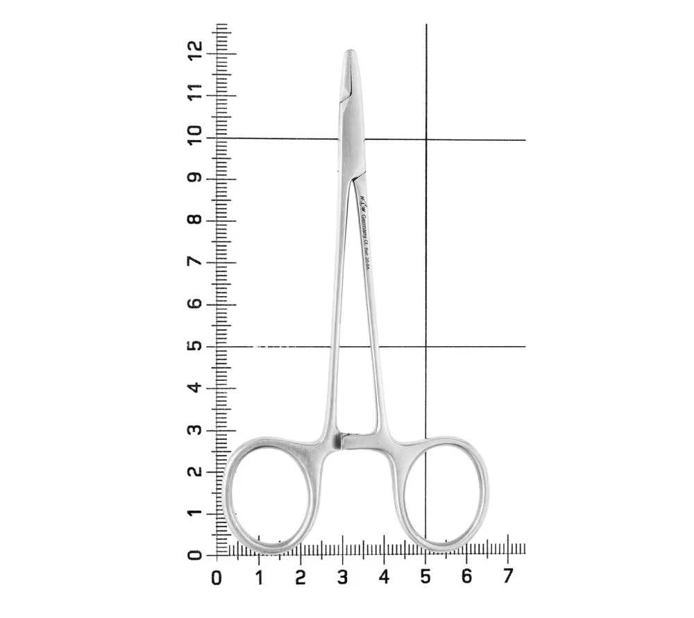 hlw webster иглодержатель хирургический гладкий, 12,5 см  2