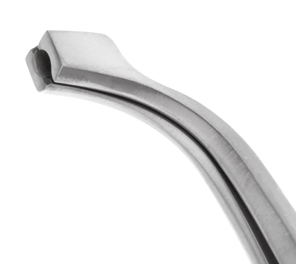 hlw пинцет для имплантации, титановый, с зажимом, 160 мм  4