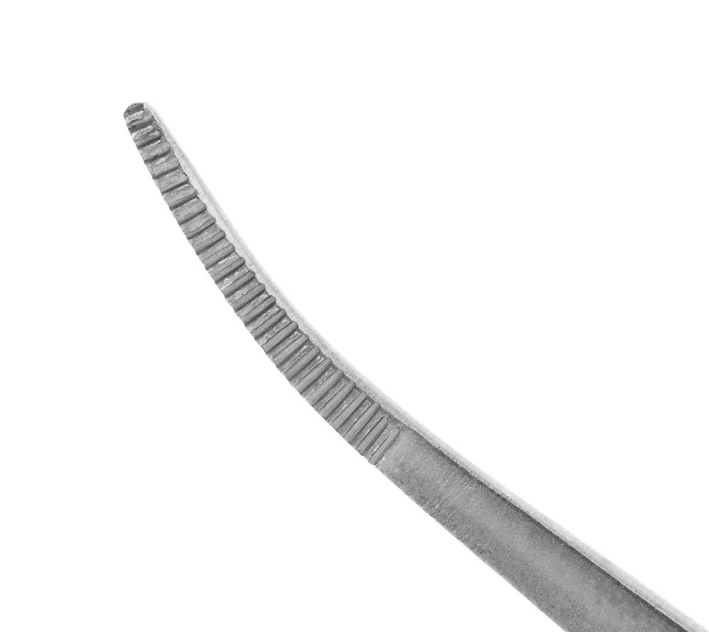 hlw пинцет микрохирургический анатомический изогнутый, 180 мм  3