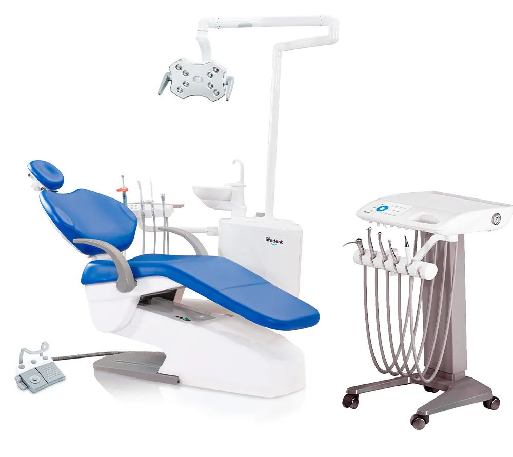 lifedent p3-t стоматологическая установка с подкатным модулем