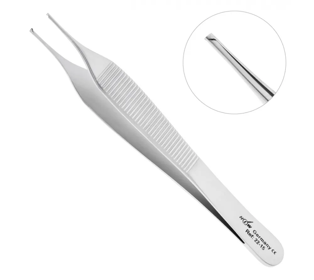 hlw adson пинцет хирургический, 120 мм