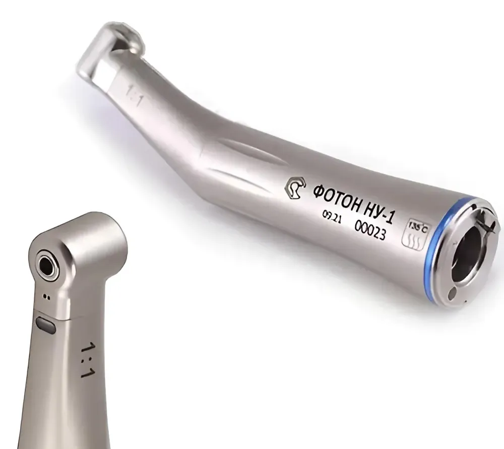 вх-тайфун фотон ну-1 угловой наконечник с двухточечным спреем и подсветкой 1:1  3