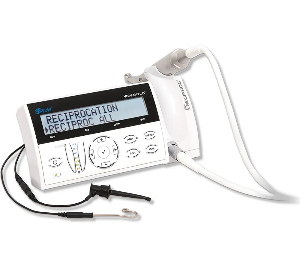vdw gold reciproc + sirona 6.1 эндомотор с функцией reciproc, апекслокатором и угловым наконечником sirona 6.1