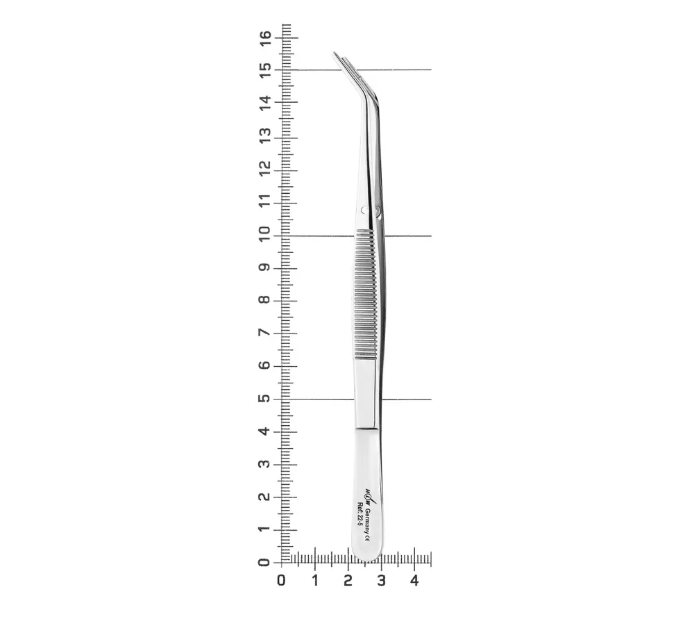 hlw pin пинцет стоматологический изогнутый, для пинов, 150 мм  4