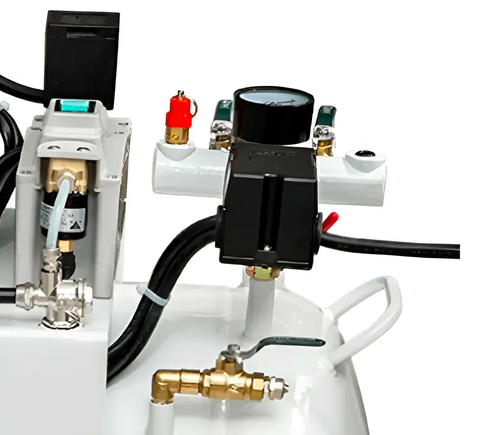 mercury ty w-2 nd-200 безмасляный компрессор для 3-х стоматологических установок, с ресивером 65 л (200 л/мин)  3