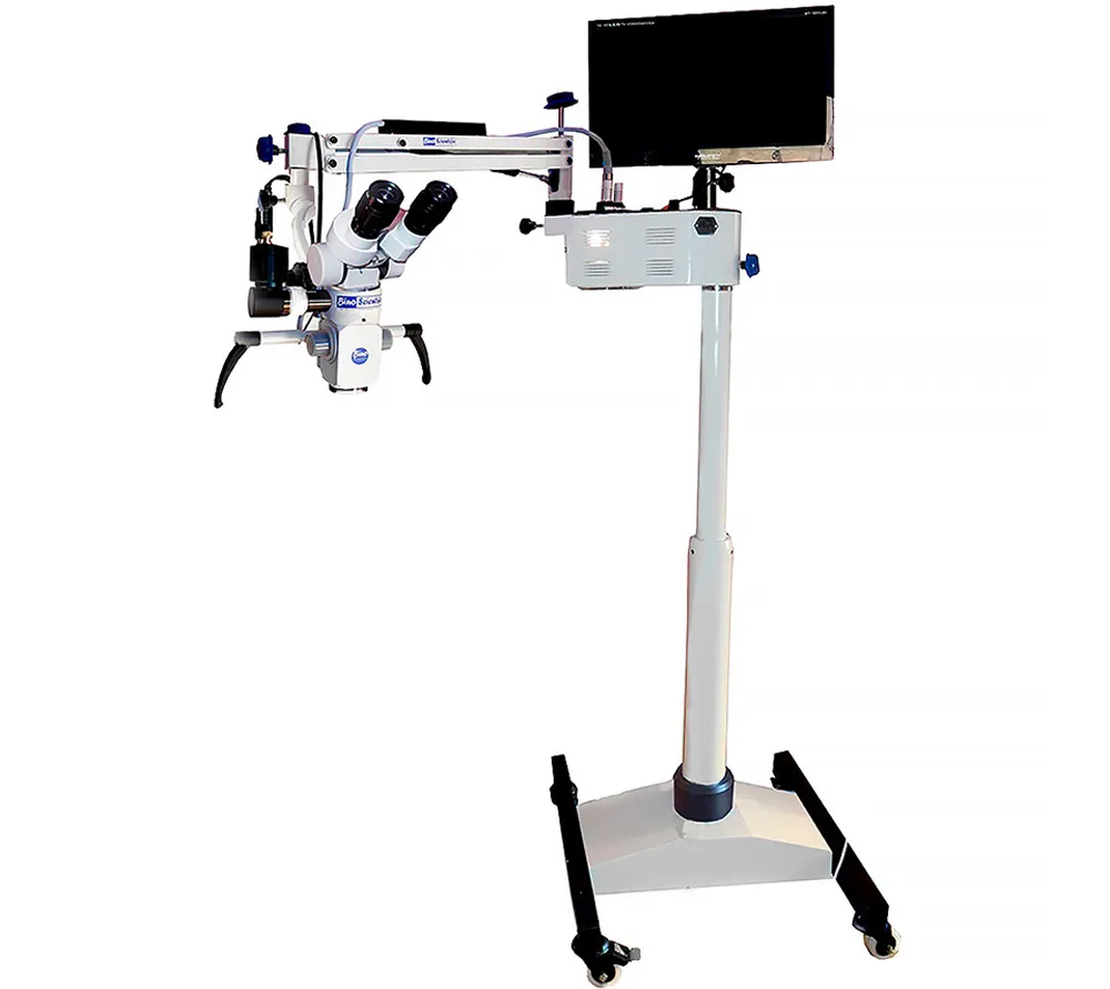 bino scientific vision 5 plus стоматологический операционный микроскоп с 5-ти ступенчатым увеличением и hd-видеофиксацией