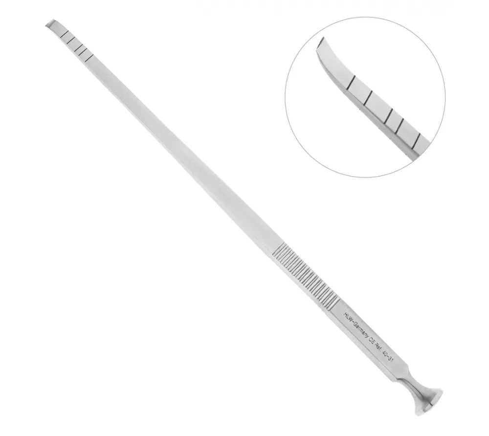 hlw долото хирургическое изогнутое, рабочая часть 4мм, 17,5 см