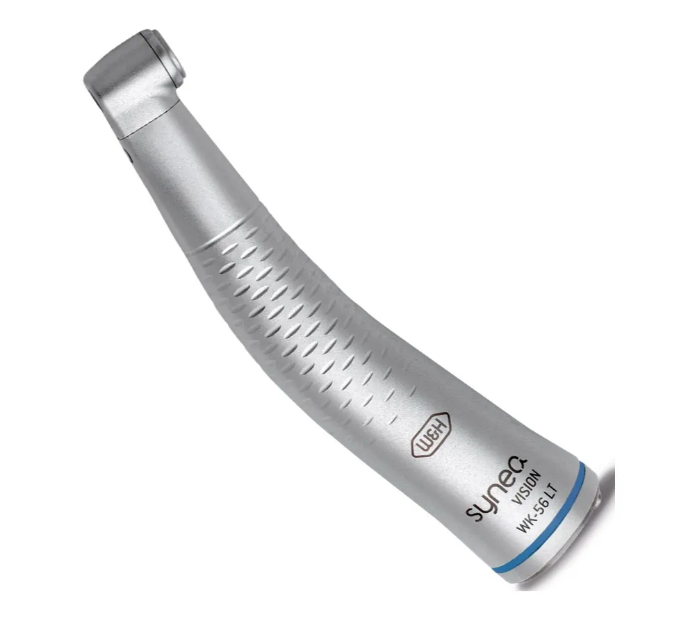 w&h dentalwerk synea vision wk-56 lt угловой наконечник со светом и кнопочным зажимом бора, 1:1 