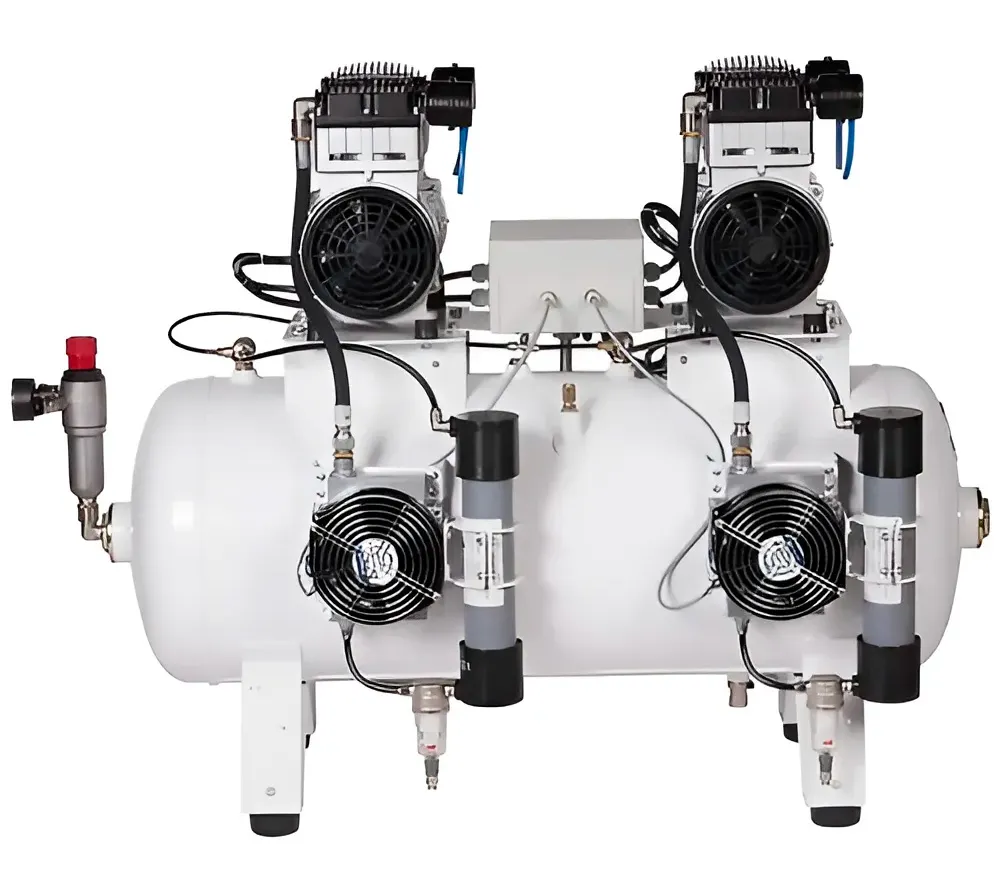 remeza км-100.old20тд безмасляный компрессор для 4-х стоматологических установок, с осушителем мембранного типа, 100 л, 280 л/мин