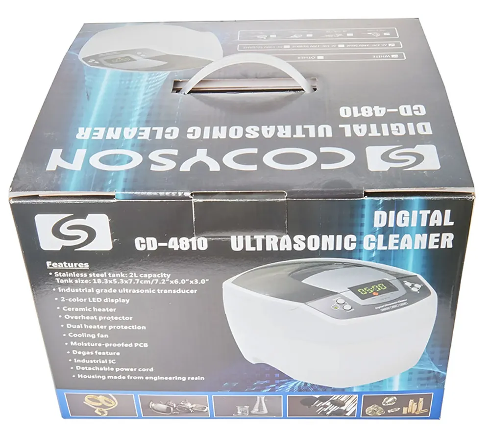 codyson cd-4810 ультразвуковая мойка с подогревом, 2 л  4