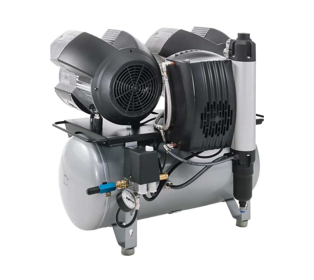 dürr dental tornado 4 безмасляный компрессор четырехцилиндровый, с осушителем, с ресивером 50 л, 205 л/мин