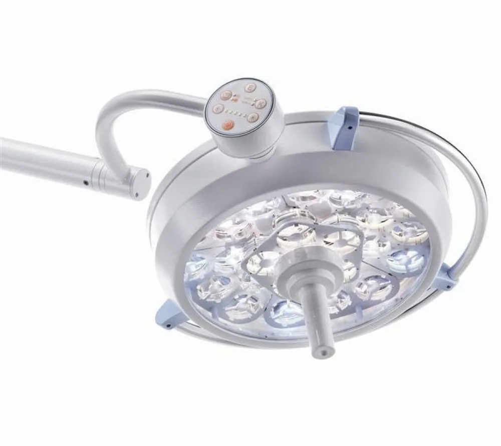 tecno-gaz industries orion 40+40 операционный потолочный бестеневой led светильник, двухкупольное исполнение