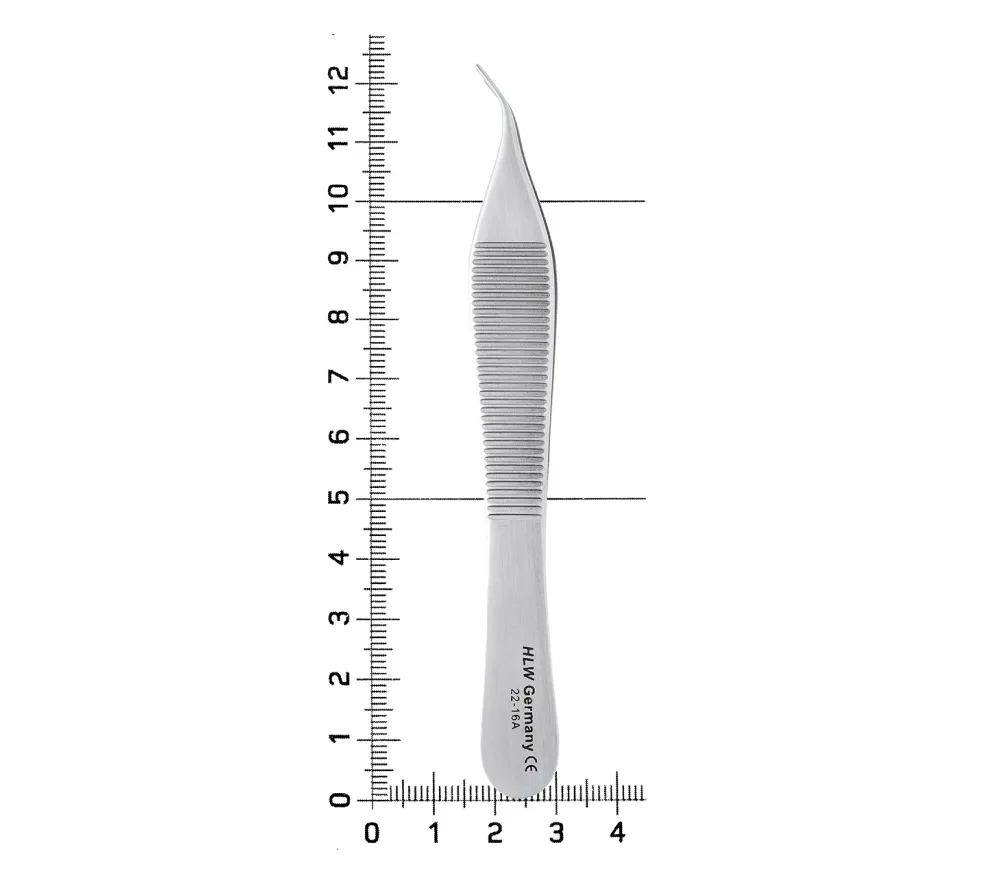 hlw пинцет адсона изогнутый, 12 см  5