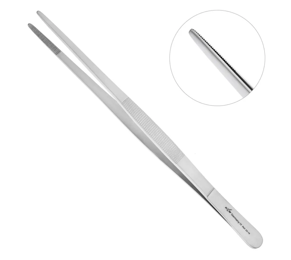 hlw 22-18 пинцет анатомический, 200 мм