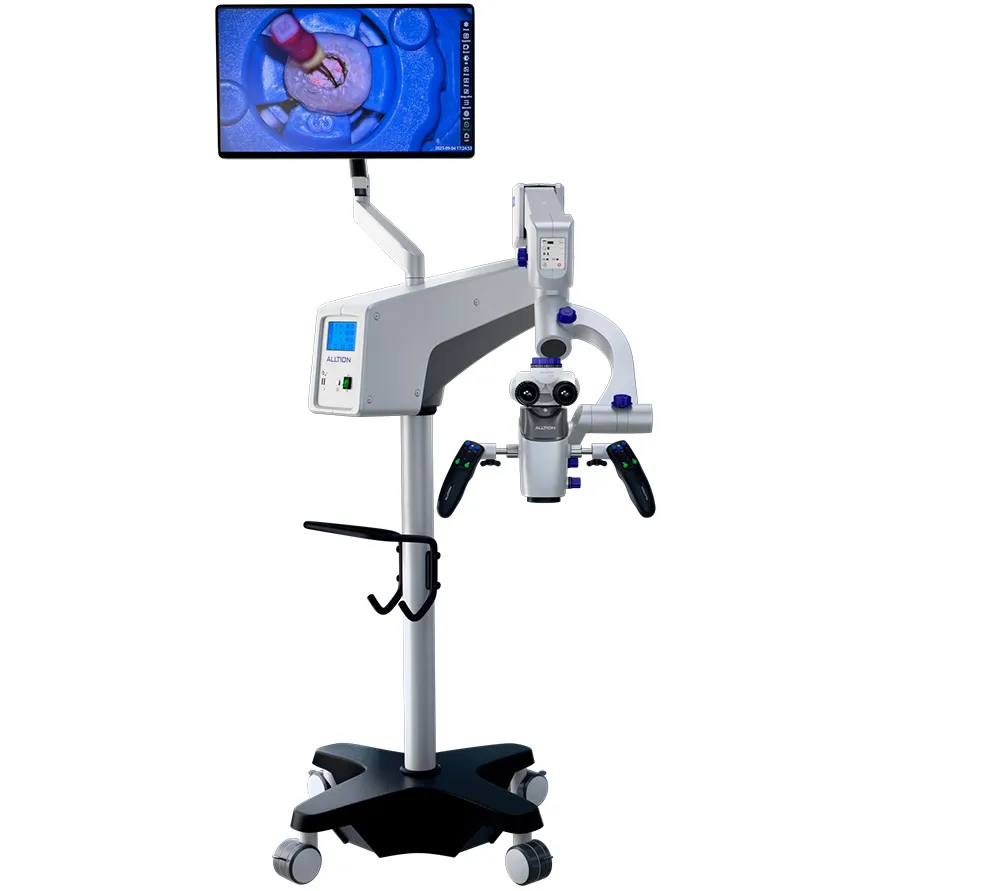 alltion angel 100 pro стоматологический микроскоп для хирургии (напольный, белый)  7
