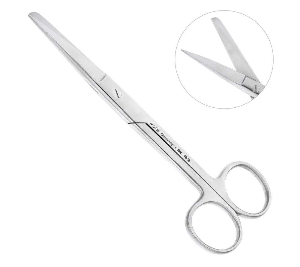 hlw ножницы хирургические, острый/тупой, 145 мм