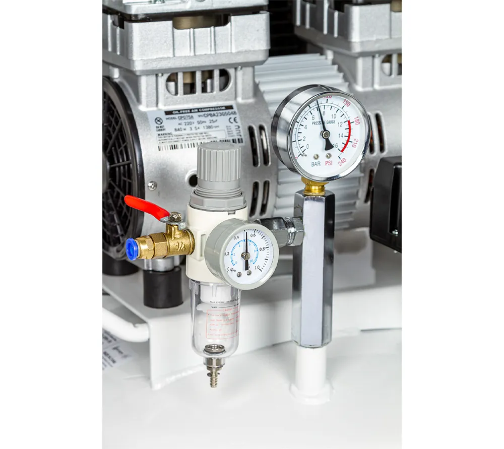 mercury hk-2ew-35 воздушный безмасляный компрессор для двух стоматологических установок с осушителем  4