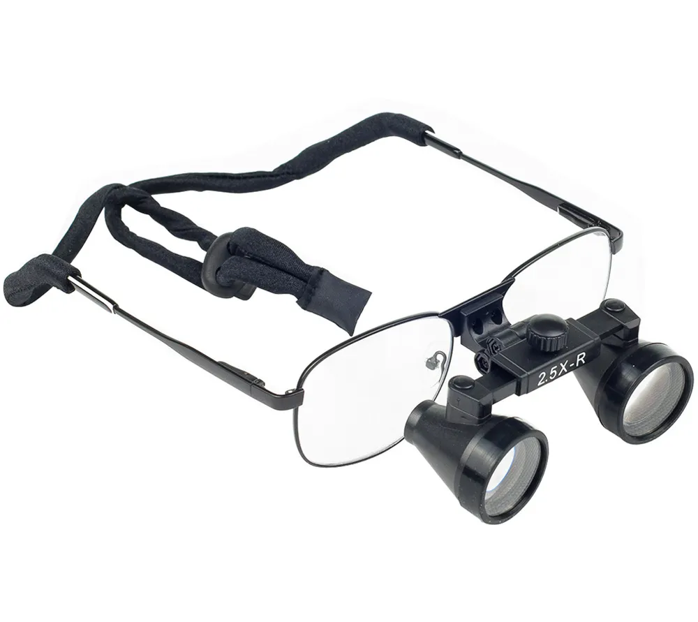 dentlight izoom flip-up лупа бинокулярная с увеличением 2.5х, рабочее состояние 420 мм