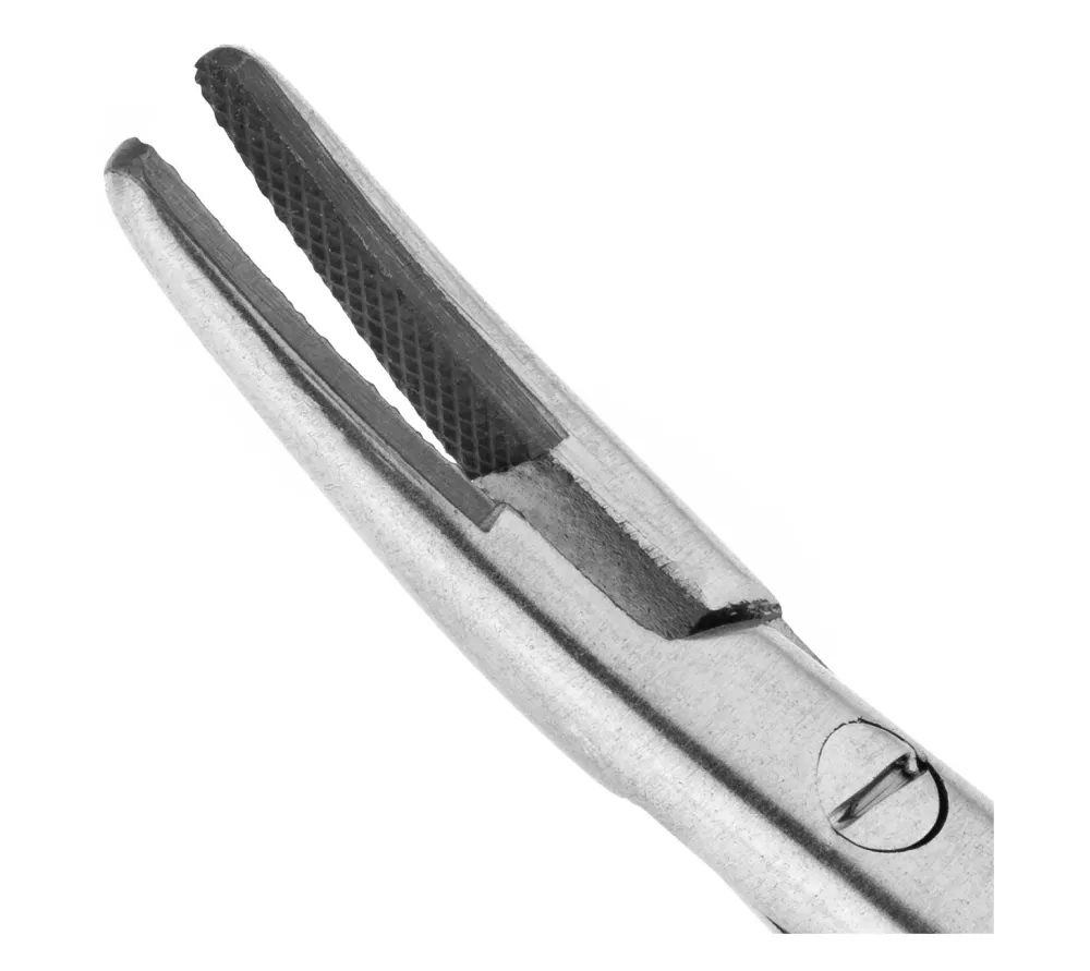 hlw micro-nadelhalter tc иглодержатель-микро изогнутый, 18 см  3